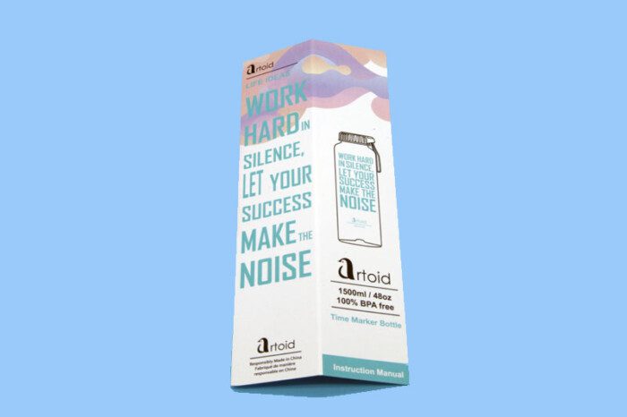 Motivational Water Bottle - Black - Image 2