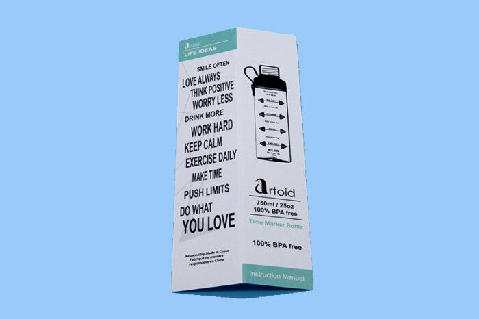 Motivational Water Bottle - Purple - Image 2